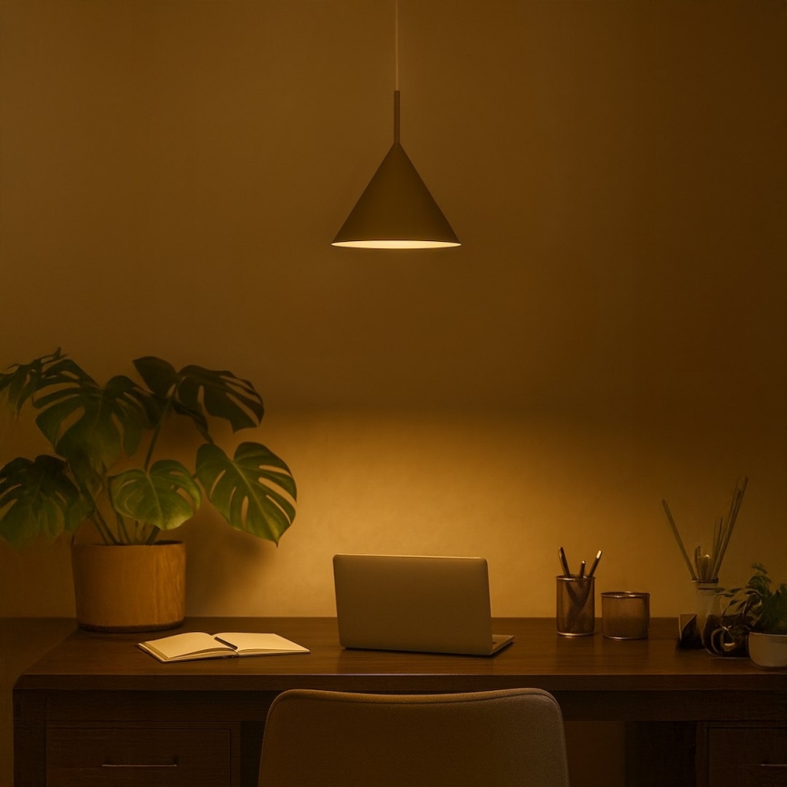 CAPITAL cable-hung pendant 1xGX53/15W/230V Ø 32 cm taupe