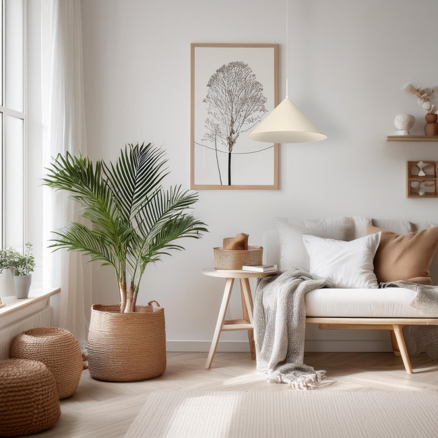 CAPITAL cable-hung pendant lamp 1xGX53/15W/230V Ø 46 cm cream