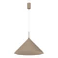 CAPITAL cable-hung pendant light 1x GX53/15W/230V, Ø 46 cm, taupe
