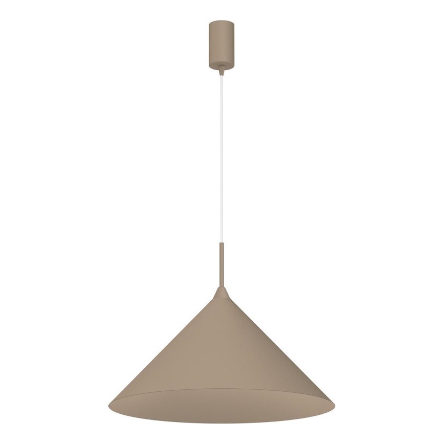 CAPITAL cable-hung pendant light 1x GX53/15W/230V, Ø 46 cm, taupe