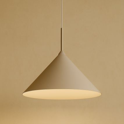 CAPITAL cable-hung pendant light 1x GX53/15W/230V, Ø 46 cm, taupe