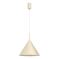 CAPITAL cable-hung pendant light 1xGX53/15W/230V Ø 32 cm cream
