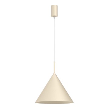 CAPITAL cable-hung pendant light 1xGX53/15W/230V Ø 32 cm cream
