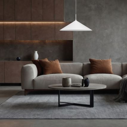 CAPITAL cable-hung pendant light 1xGX53/15W/230V Ø 60 cm white