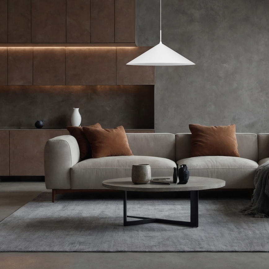 CAPITAL cable-hung pendant light 1xGX53/15W/230V Ø 60 cm white