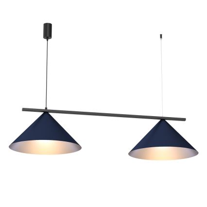 CAPITAL cable-hung pendant light 2xGX53/15W/230V, blue