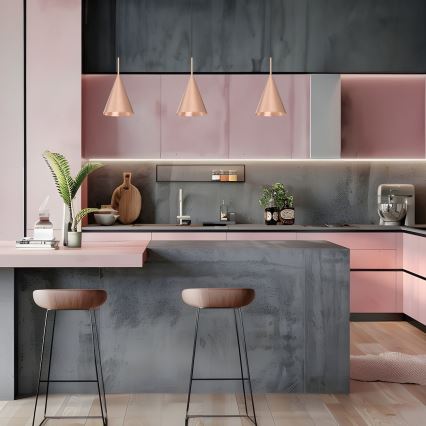 CAPITAL Cable Pendant 1xGX53/15W/230V Ø 17 cm Rose Gold