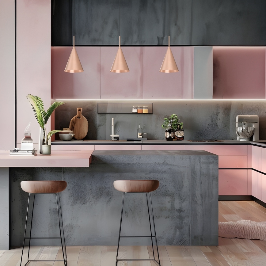 CAPITAL Cable Pendant 1xGX53/15W/230V Ø 17 cm Rose Gold