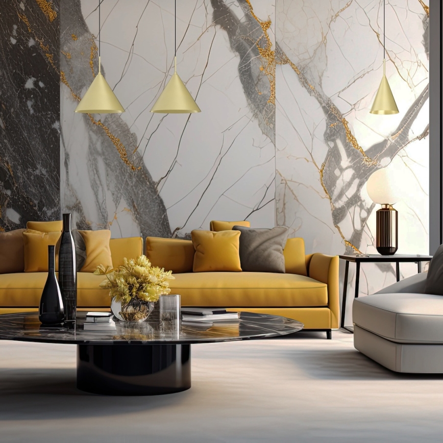 CAPITAL cable pendant 1xGX53/15W/230V Ø 32 cm Gold