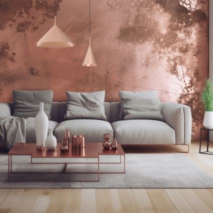 CAPITAL Cable Pendant 1xGX53/15W/230V, Ø 46 cm, Rose Gold