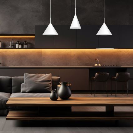 CAPITAL Cable Pendant 1xGX53/15W/230V Ø32 cm White