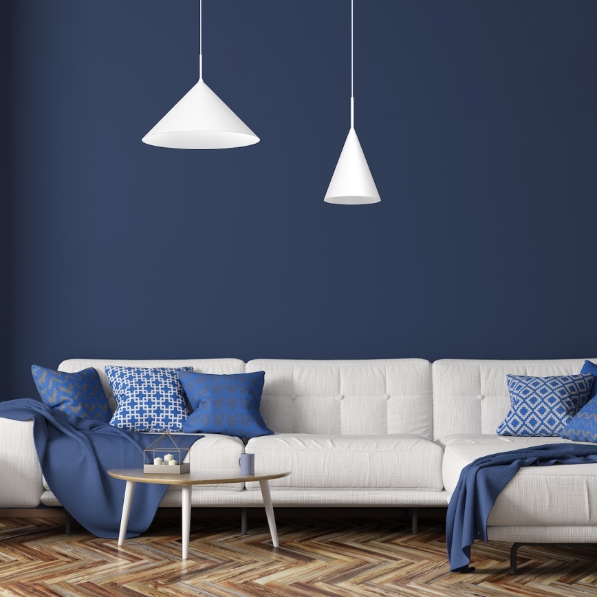 CAPITAL cable pendant, 1× GX53/15W/230V, Ø 46 cm, white