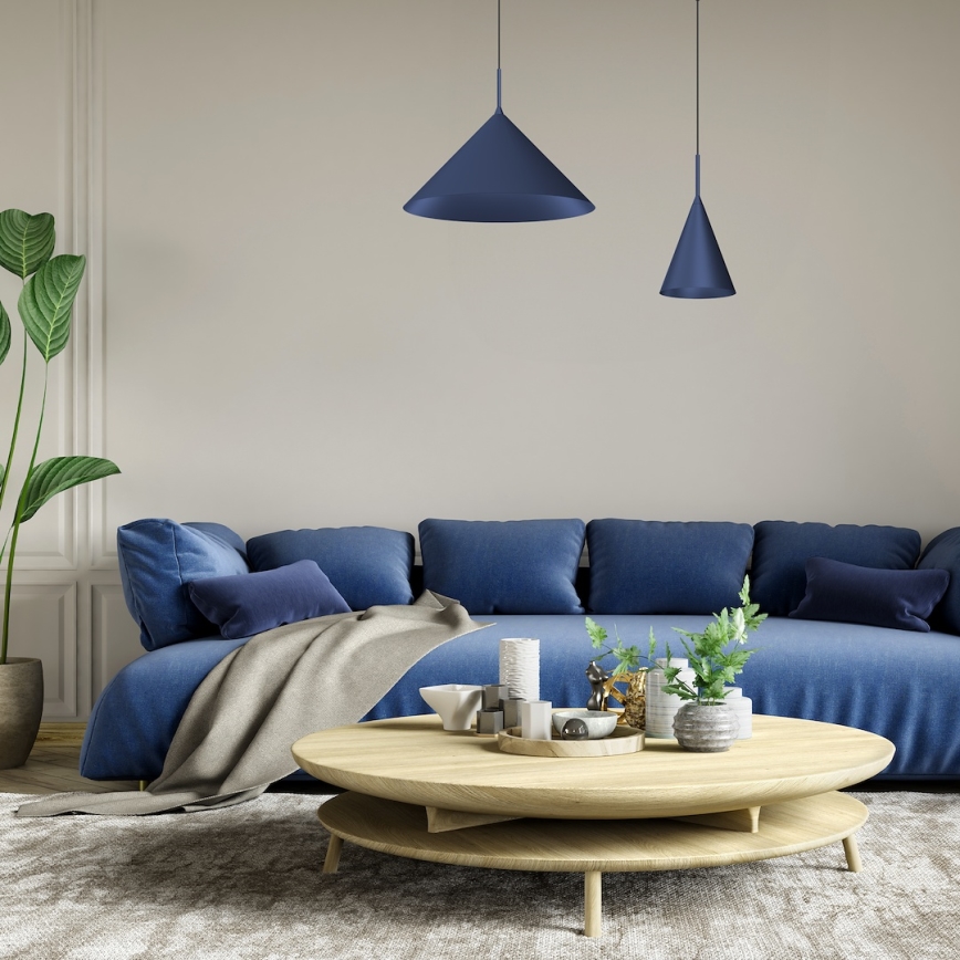 CAPITAL cable pendant lamp, 1x GX53/15W/230V, Ø 17 cm, blue