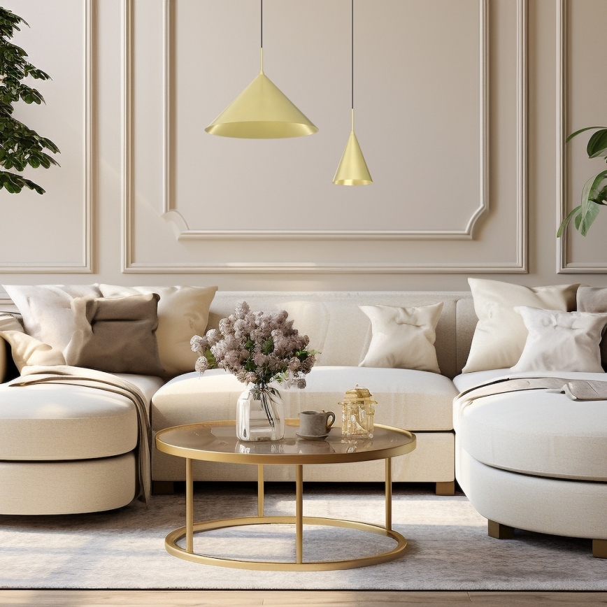 CAPITAL Cable Pendant Lamp 1xGX53/15W/230V, 46 cm diameter, Gold