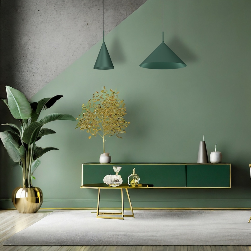 CAPITAL cable pendant lamp 1xGX53/15W/230V, diameter 17 cm, green