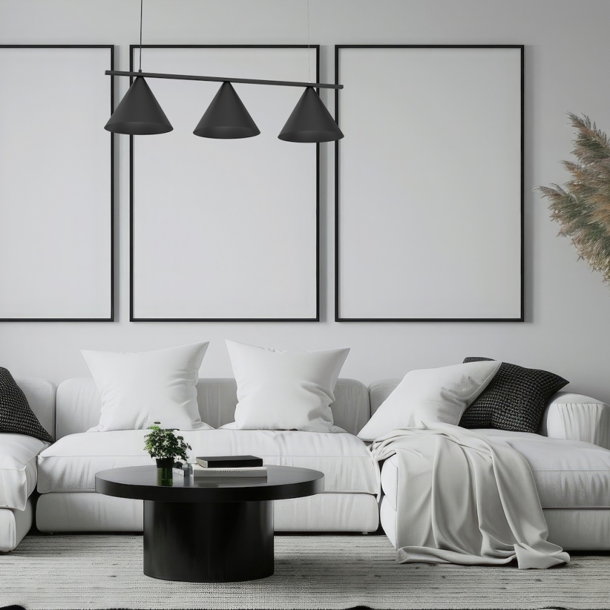 CAPITAL Cable Pendant Lamp 3xGX53/15W/230V Black