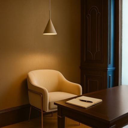 CAPITAL cable pendant light 1xGX53/15W/230V Ø 17 cm, taupe