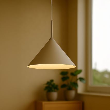 CAPITAL cable pendant light, 1xGX53/15W/230V, Ø 46 cm, beige