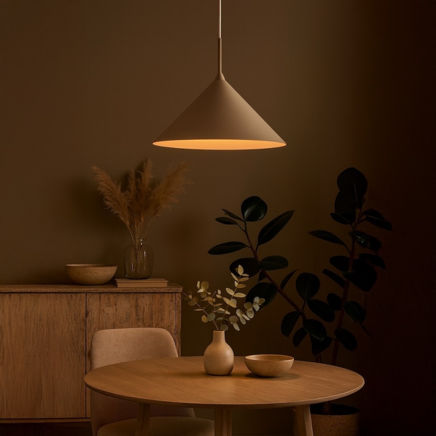 CAPITAL cable pendant light, 1xGX53/15W/230V, Ø 46 cm, beige