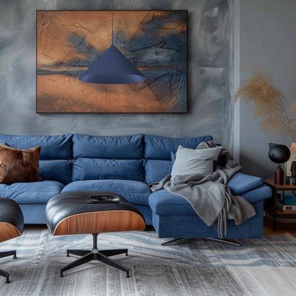 CAPITAL Cable Pendant Light 1xGX53/15W/230V Ø 46 cm Blue