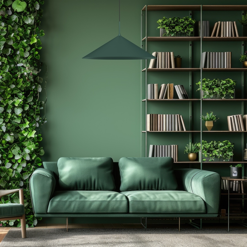 CAPITAL cable pendant light 1xGX53/15W/230V, Ø 60 cm, green