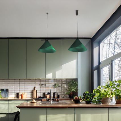 CAPITAL Cable Pendant Light 2xGX53/15W/230V, Green