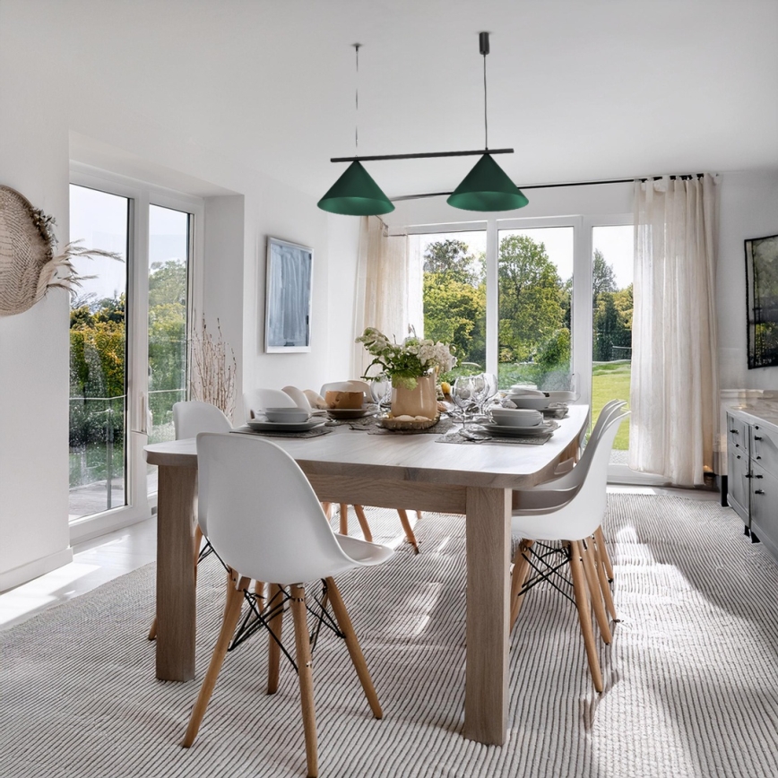 CAPITAL Cable Pendant Light 2xGX53/15W/230V, Green