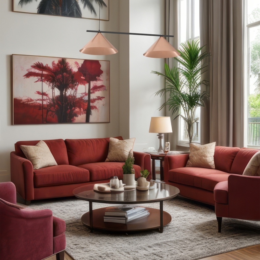 CAPITAL Cable Pendant Light 2xGX53/15W/230V Rose Gold