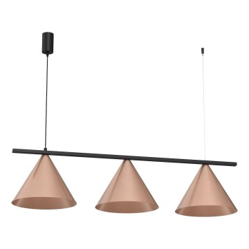 CAPITAL Cable Pendant Light 3xGX53/15W/230V, Copper Finish