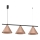 CAPITAL Cable Pendant Light 3xGX53/15W/230V, Copper Finish