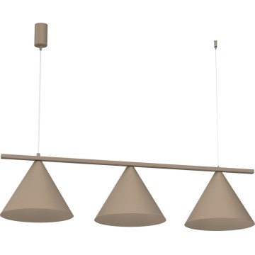 CAPITAL Cable Pendant Light 3xGX53/15W/230V Taupe