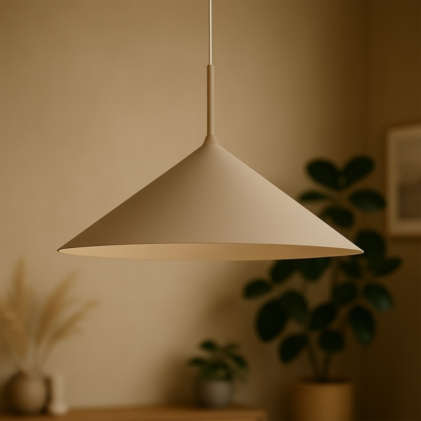 CAPITAL cable-suspended pendant 1xGX53/15W/230V, diameter 60 cm, taupe