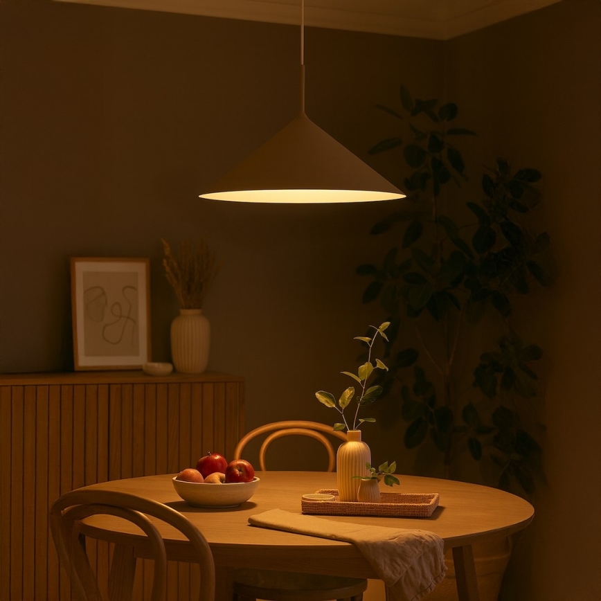 CAPITAL cable-suspended pendant 1xGX53/15W/230V, diameter 60 cm, taupe