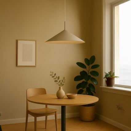 CAPITAL cable-suspended pendant light 1xGX53/15W/230V, Ø 60 cm, Beige