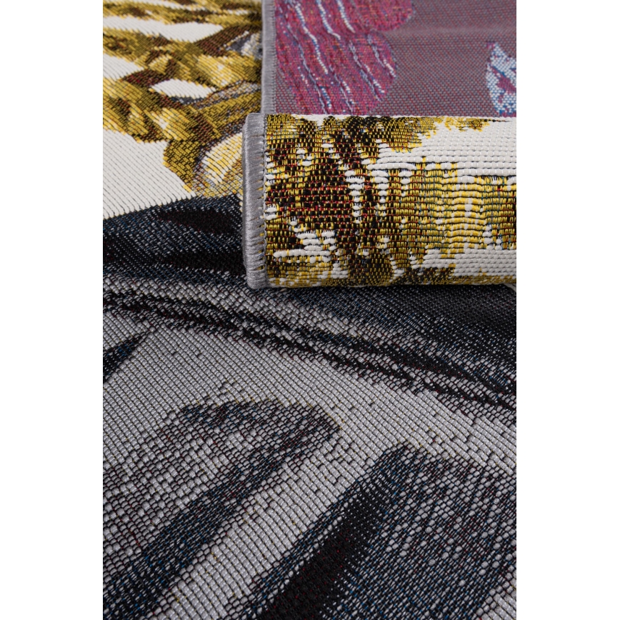 CAPPUCCINO Outdoor Rug 120x180 cm Gold/Gray/White
