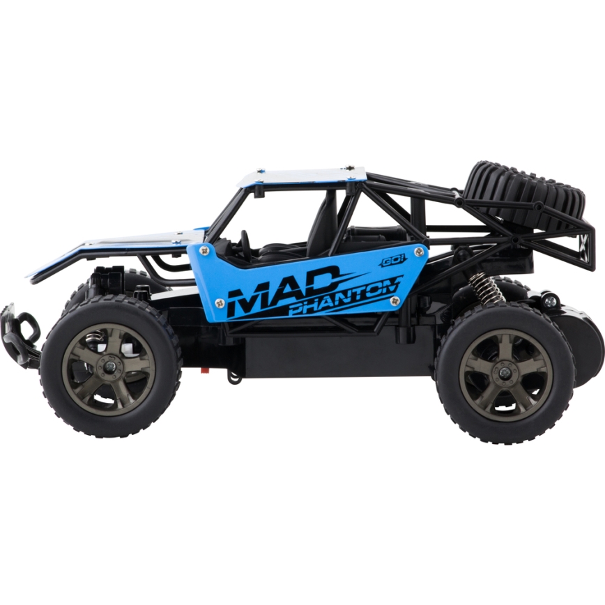 Car Bulan with remote control 4xAA + 2xAA black/blue