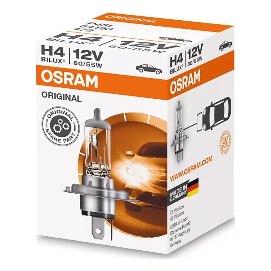 Car bulb H4 P43t/60/55W/12V - Osram