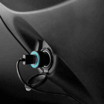 Car charger Power Delivery 20W 12-24V/3A USB/C black