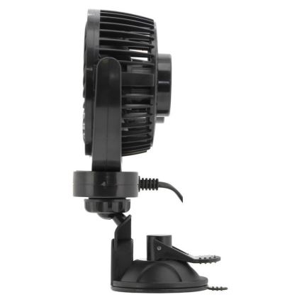Car fan with a suction cup 7W/12V black