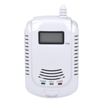 Carbon monoxide and flammable gas detector 230V
