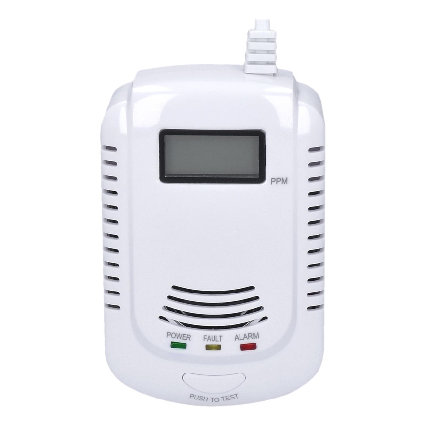 Carbon monoxide and flammable gas detector 230V