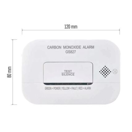 Carbon monoxide detector 2xAA