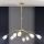 CARLA Rod-Mounted Chandelier 8xG9/28W/230V Gold