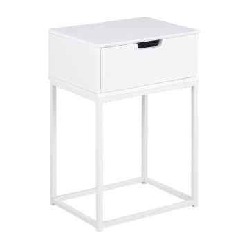 CARLY bedside table in white