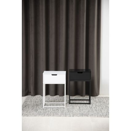 CARLY bedside table in white