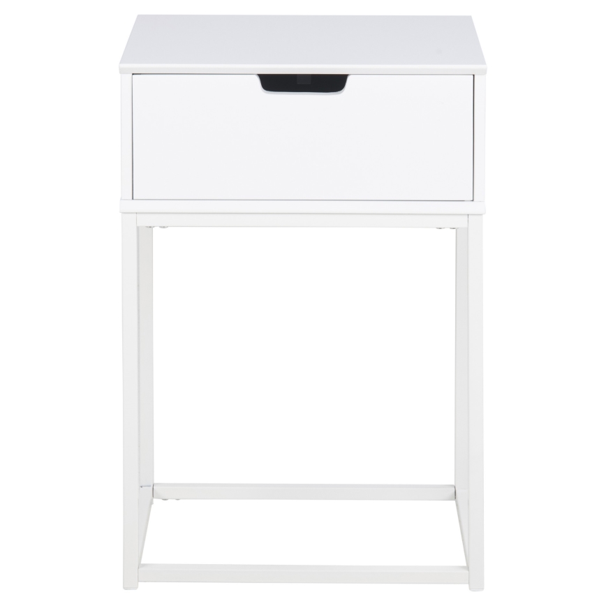 CARLY bedside table in white