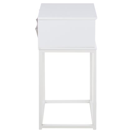 CARLY bedside table in white