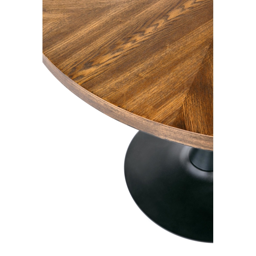 CARMELO Dining Table 75x100 cm, Black/Brown