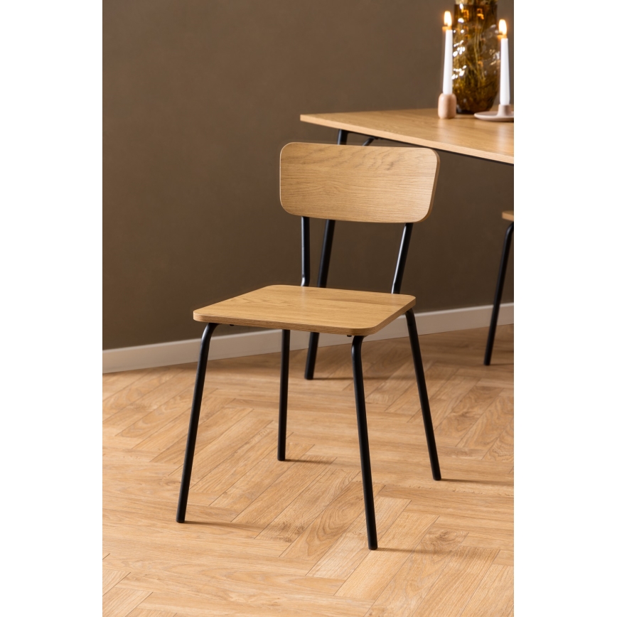 CARYS Dining Chair, 1 pc, Oak