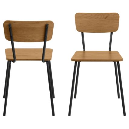 CARYS Dining Chair, 1 pc, Oak